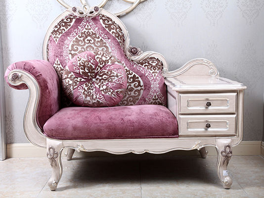 Comfortable Fancy Chaise Lounge Italian Hand Carved Solid Wood Lounge Chairs