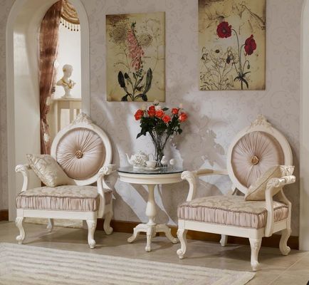 ODM Chenille Linen Champagne Modern Living Room Chair Leisure Velvet Armchair