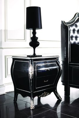 Oakwood Custom Classic Royal Bedroom Furniture Sets 6pcs Wood Frame Fabric Antique