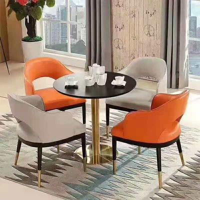 Modern Hotel Banquet Faux Leather Dining Chairs With Wooden Legs
