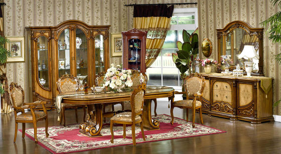Custom Made Hand Carved Luxury Modern Dining Room Sets 1200mm 1300mm 1500mm