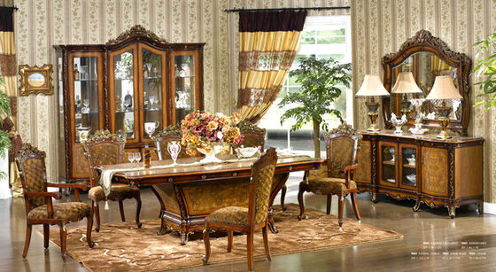 Custom Made Hand Carved Luxury Modern Dining Room Sets 1200mm 1300mm 1500mm