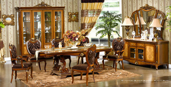 Custom Made Hand Carved Luxury Modern Dining Room Sets 1200mm 1300mm 1500mm