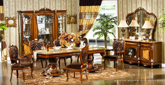 Custom Made Hand Carved Luxury Modern Dining Room Sets 1200mm 1300mm 1500mm