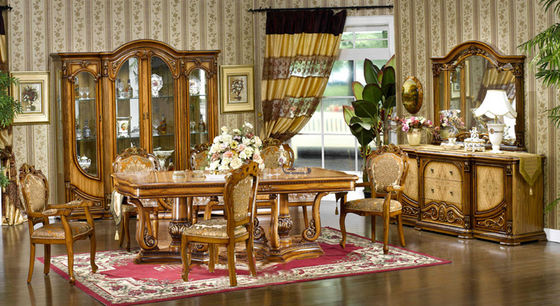 Custom Made Hand Carved Luxury Modern Dining Room Sets 1200mm 1300mm 1500mm