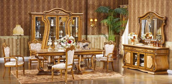 Custom Made Hand Carved Luxury Modern Dining Room Sets 1200mm 1300mm 1500mm
