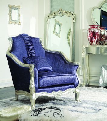 Dark Blue Luxury Living Room Furniture Sectional Velvet Modern American Sofas Sets
