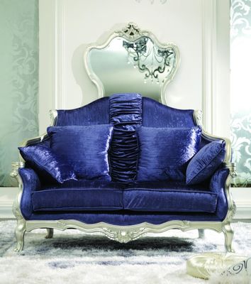 Dark Blue Luxury Living Room Furniture Sectional Velvet Modern American Sofas Sets