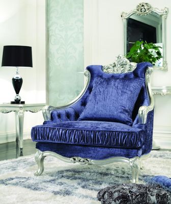 Dark Blue Luxury Living Room Furniture Sectional Velvet Modern American Sofas Sets