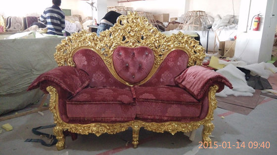 Antique style furniture sofa, good design fabric sofa set hotel lobby sofa