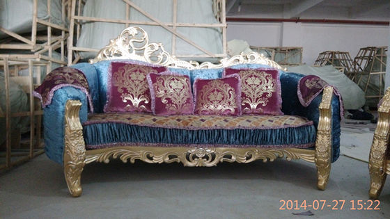 Antique style furniture sofa, good design fabric sofa set hotel lobby sofa