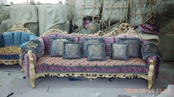 Antique style furniture sofa, good design fabric sofa set hotel lobby sofa
