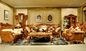 Oakwood 3 Piece Luxury Living Room Furniture 7 Seater Sofa Set With Table