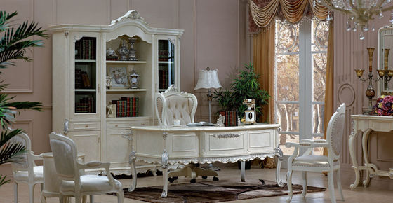 2pcs White European Classic Home Office Desks Household American Writing Desk