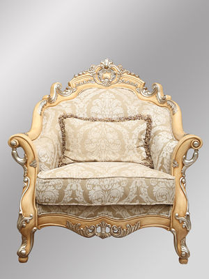 CE ISO Classic Home Luxury Living Room Furniture Upholstery Wood Frame Sofa Set