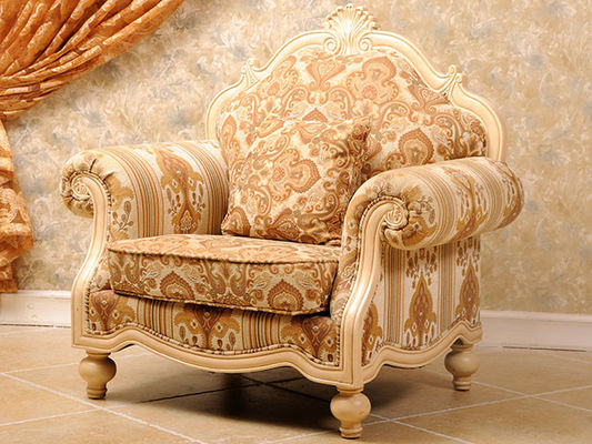 Two Seater Solid Wood Antique Luxurious Sofa Set French Country Living Room Furniture