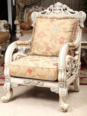 Two Seater Solid Wood Antique Luxurious Sofa Set French Country Living Room Furniture