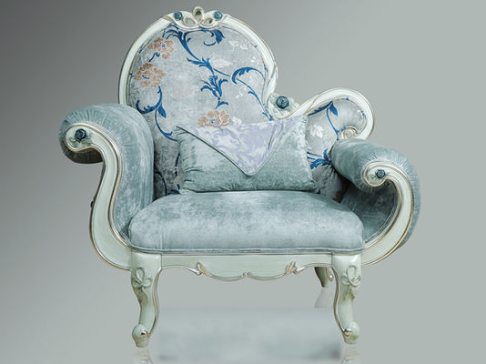 Elegant Blue Classic Arm Chair