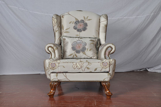 Morandi Modern Classic Leisure Armchair Purple Blue Yellow Fabric Wingback Chairs