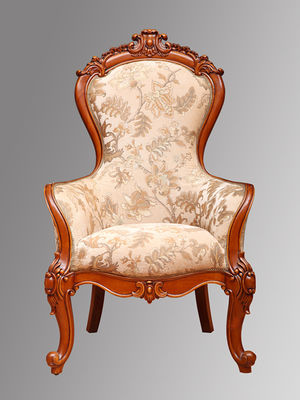 Elegant Blue Classic Arm Chair