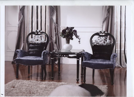 Blue Gold Velvet Modern Classic Leisure Armchair For Noble