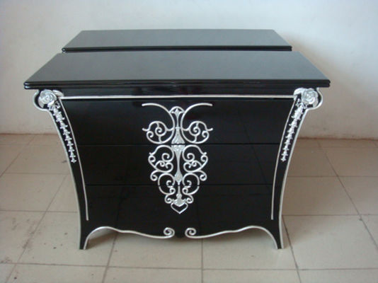 Rustic Home Painted Wooden Cabinets Drawer Sideboard Retro Storage Cabinet
