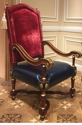 ISO9001 White Antique Hotel Furniture High Back Queen King Throne Chairs For Weddings
