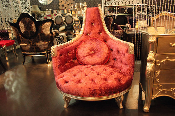 1000*850*1180 Antique Hotel Furniture Round Back Wedding Throne Chair Silver Frame