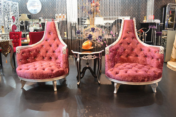 1000*850*1180 Antique Hotel Furniture Round Back Wedding Throne Chair Silver Frame