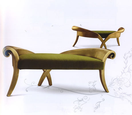 Black Velvet Fabric Luxury Chaise Lounge