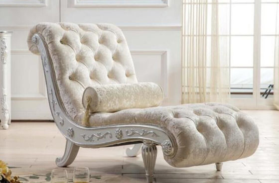 White French Luxury Chaise Lounge