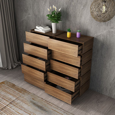 MDF Painting Melamine Storage Cabinet Chest Of Drawers PB Paper Veneer