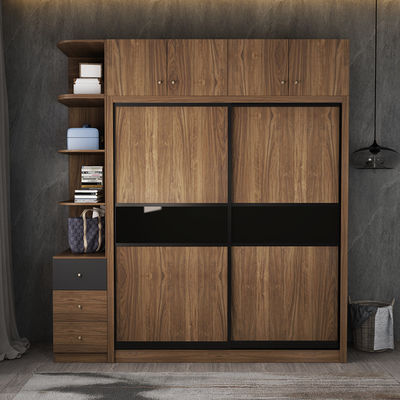 Sliding Door Wooden Clothes Wardrobe