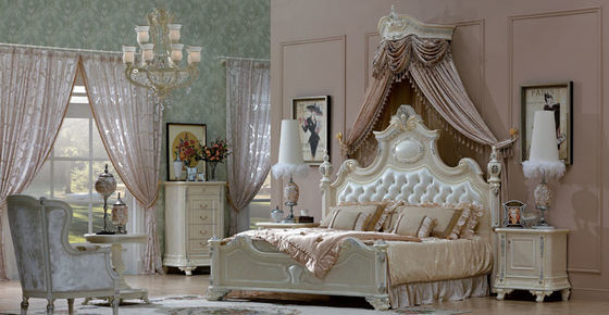 Villa New Modern American Furniture Warehouse Bedroom Sets Solid Wood Double Bed