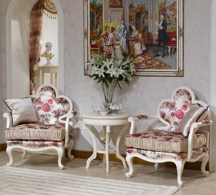 ODM Chenille Linen Champagne Modern Living Room Chair Leisure Velvet Armchair