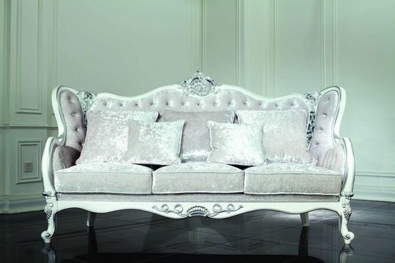 3 Seat Velvet Chesterfield Sofa Set