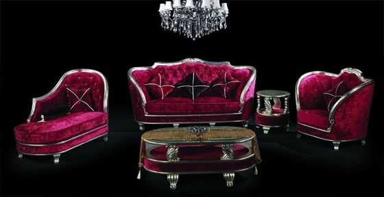 Nordic Blue Velvet Furniture Set