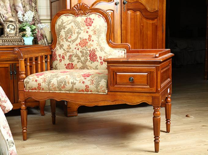 Comfortable Fancy Chaise Lounge Italian Hand Carved Solid Wood Lounge